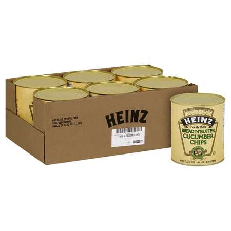 HEINZ Heinz Bread N Butter Pickle Chip 99 fl. oz., PK6 10013000643600